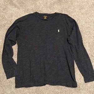 Navy Polo Long Sleeve T-Shirt